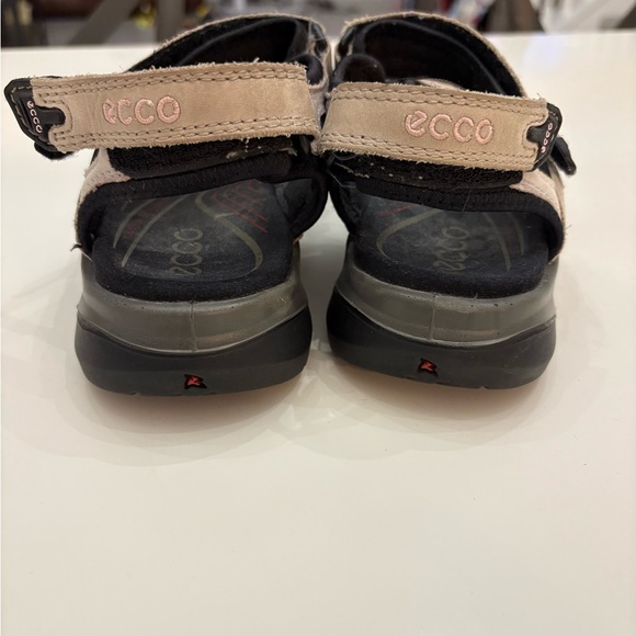 ECCO Women's Black and Cream Sandals - Picture 11 of 12